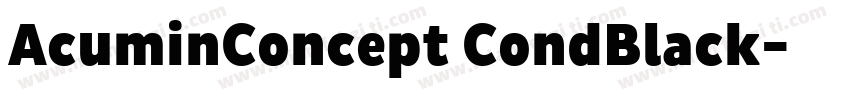 AcuminConcept CondBlack字体转换
